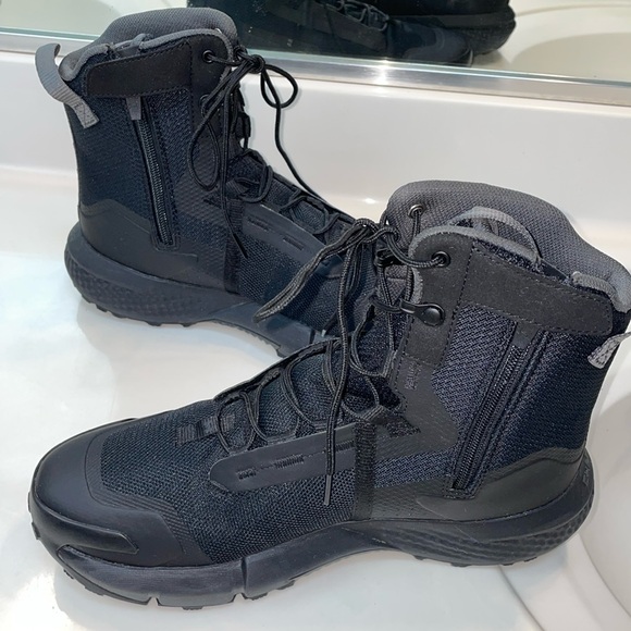 Under Armour Men’s Valsetz Zip Tactical Charged Black Combat High-Rise Boots main image 10
